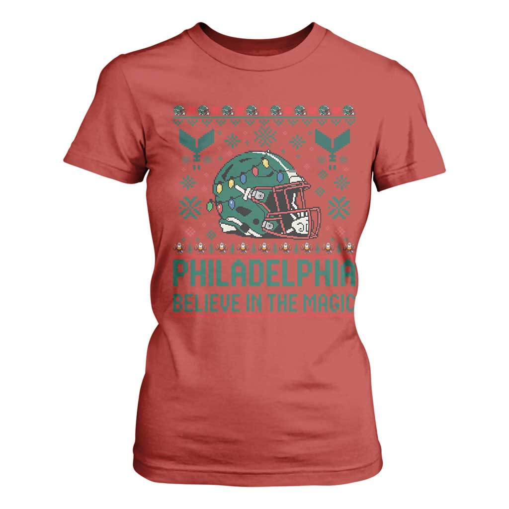 Philadelphia Believe in the Magic T Shirt For Women Retro Philly PFE Sport Fans Christmas Gift TS02 Red Print Your Wear
