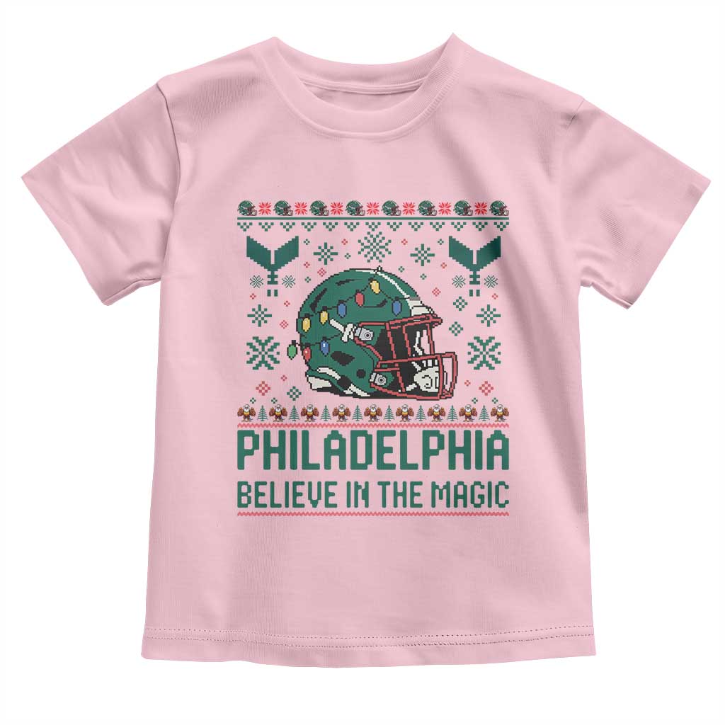 Philadelphia Believe in the Magic Toddler T Shirt Retro Philly PFE Sport Fans Christmas Gift TS02 Light Pink Print Your Wear