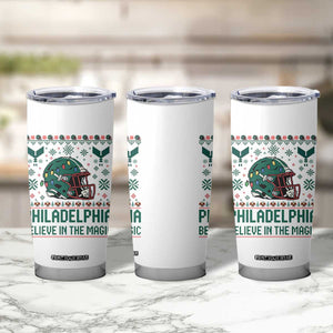 Philadelphia Believe in the Magic Tumbler Cup Retro Philly PFE Sport Fans Christmas Gift TS02 Print Your Wear