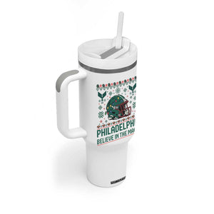 Philadelphia Believe in the Magic Tumbler With Handle Retro Philly PFE Sport Fans Christmas Gift TS02 Print Your Wear