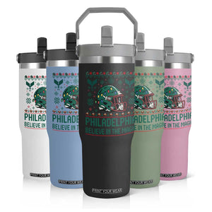 Philadelphia Believe in the Magic Flip Straw Tumbler Retro Philly PFE Sport Fans Christmas Gift TS02 Print Your Wear