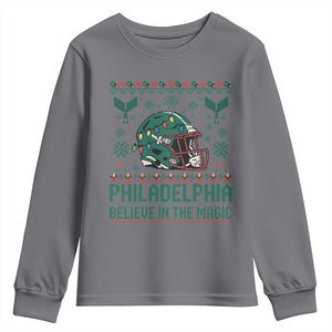 Philadelphia Believe in the Magic Youth Sweatshirt Retro Philly PFE Sport Fans Christmas Gift TS02 Charcoal Print Your Wear