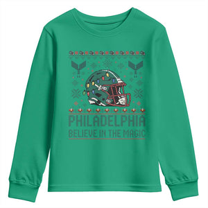 Philadelphia Believe in the Magic Youth Sweatshirt Retro Philly PFE Sport Fans Christmas Gift TS02 Irish Green Print Your Wear