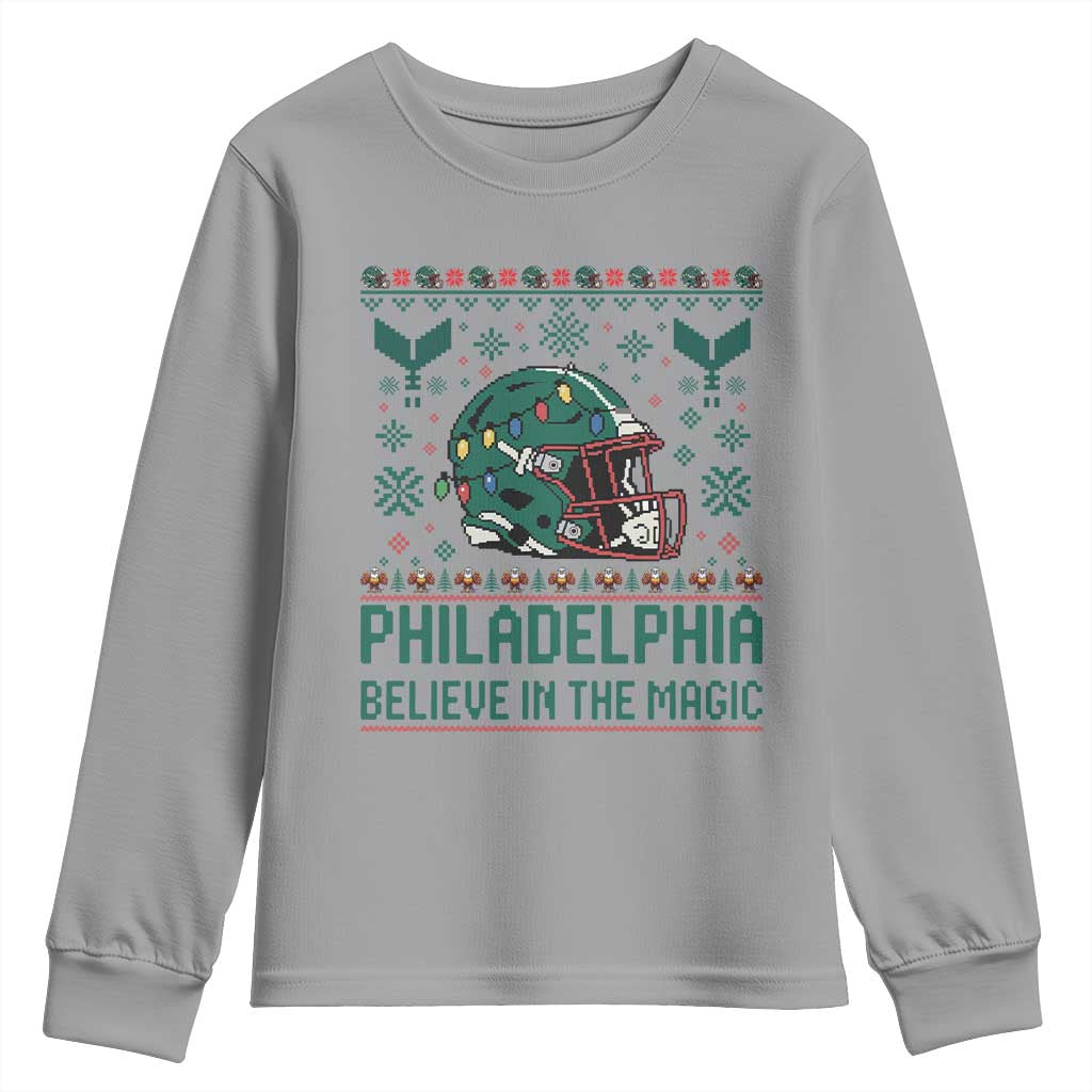 Philadelphia Believe in the Magic Youth Sweatshirt Retro Philly PFE Sport Fans Christmas Gift TS02 Sport Gray Print Your Wear