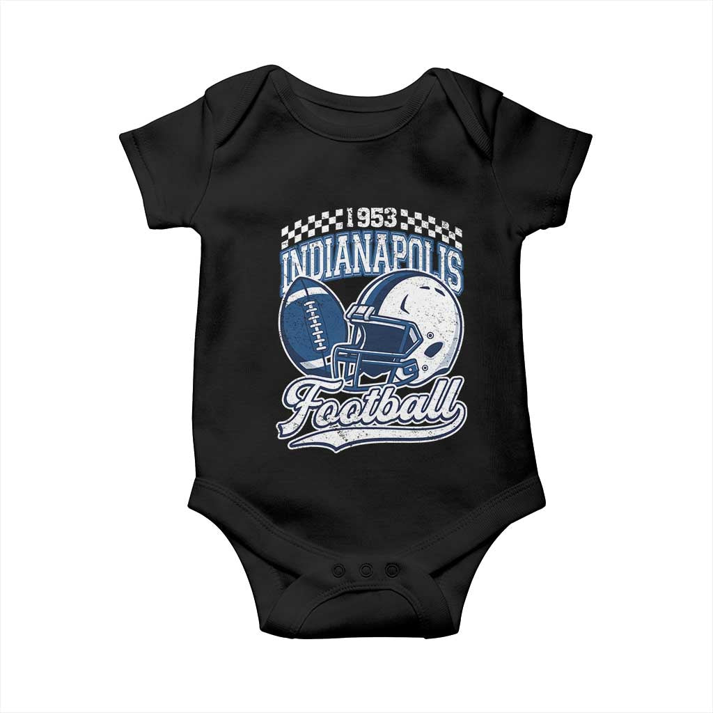 Vintage Indy Sport Fans IFC Retro 1953 Throwback Baby Onesie TS02 Black Print Your Wear