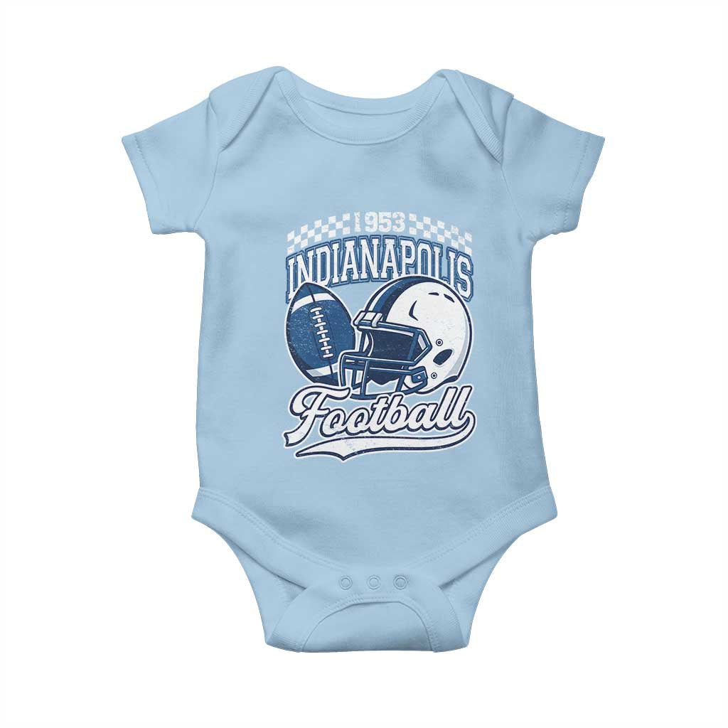 Vintage Indy Sport Fans IFC Retro 1953 Throwback Baby Onesie TS02 Light Blue Print Your Wear
