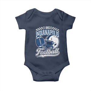 Vintage Indy Sport Fans IFC Retro 1953 Throwback Baby Onesie TS02 Navy Print Your Wear