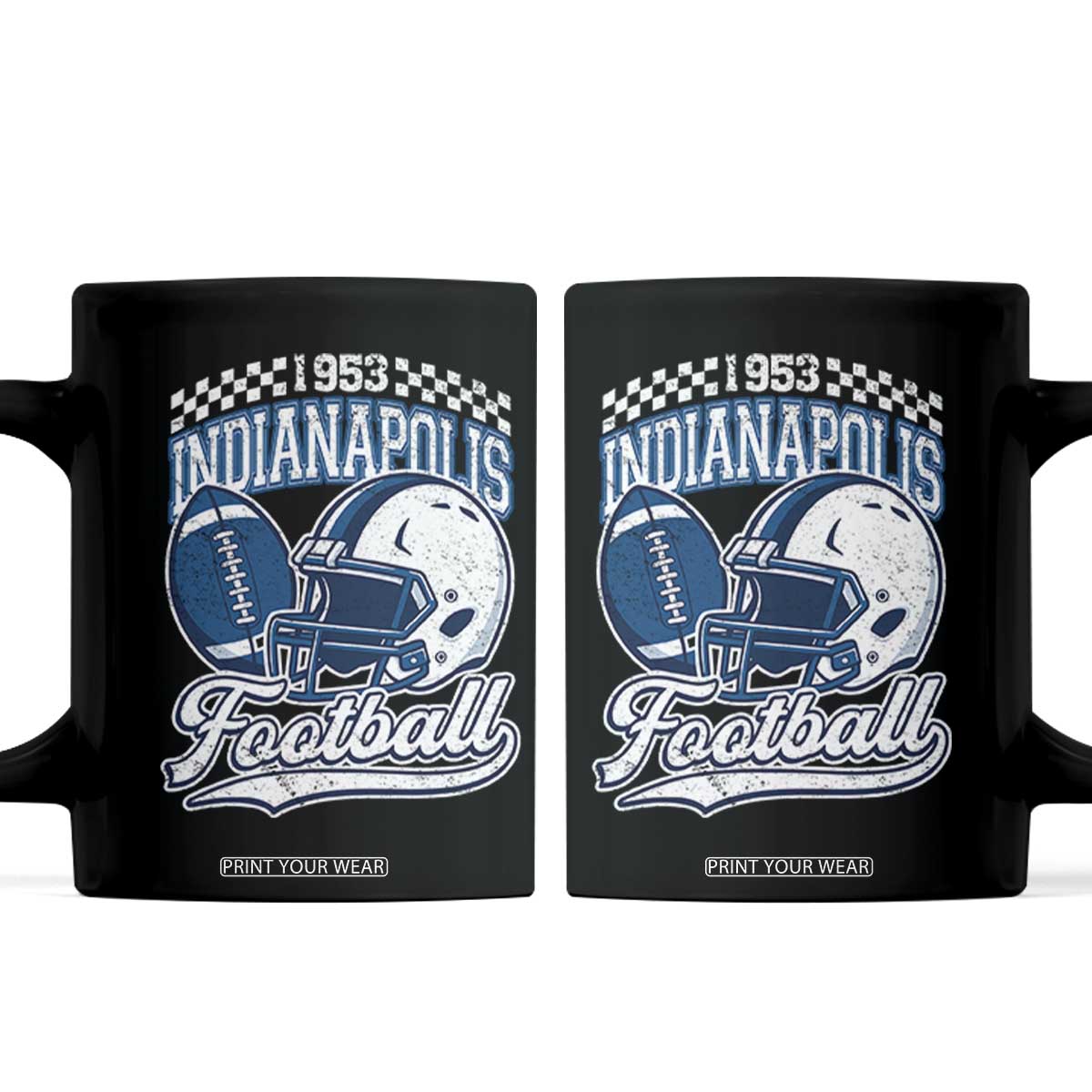 Vintage Indy Sport Fans IFC Retro 1953 Throwback Coffee Mug TS02 Black Print Your Wear