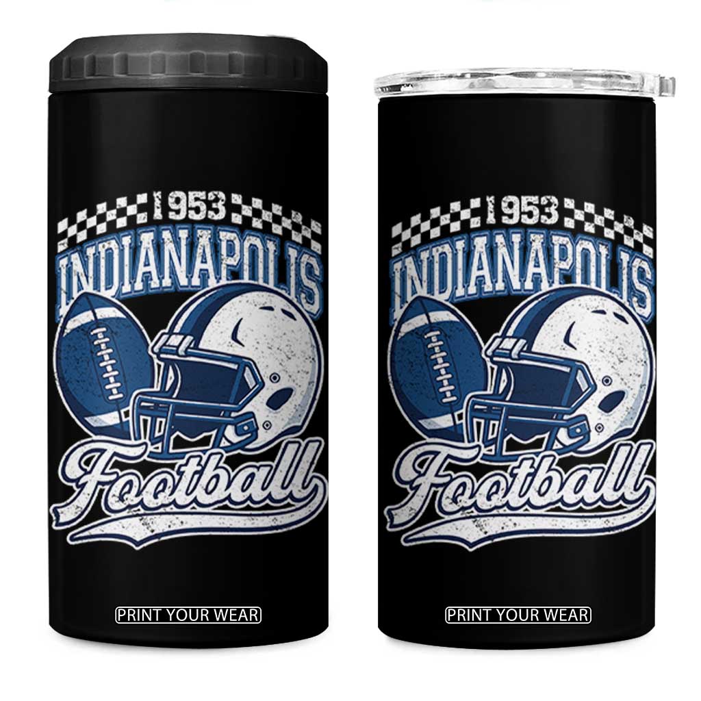Vintage Indy Sport Fans IFC Retro 1953 Throwback 4 in 1 Can Cooler Tumbler TS02 One Size: 16 oz Black Print Your Wear