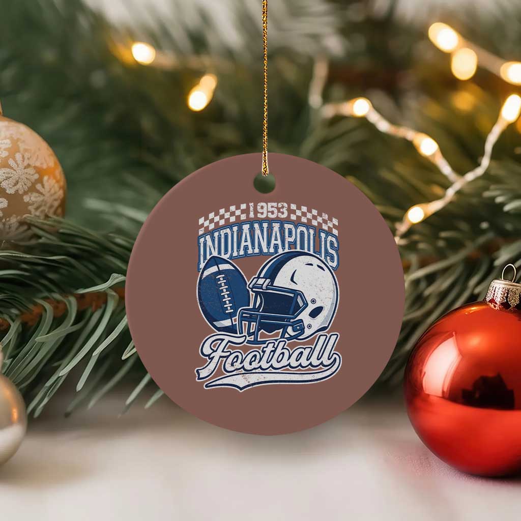 Vintage Indy Sport Fans IFC Retro 1953 Throwback Ceramic Ornament TS02 1pc Mocha Print Your Wear