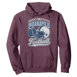 Vintage Indy Sport Fans IFC Retro 1953 Throwback Hoodie TS02 Maroon Print Your Wear