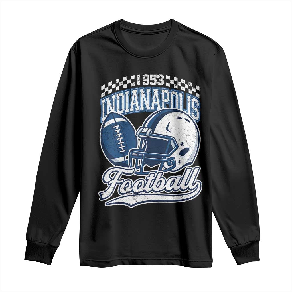 Vintage Indy Sport Fans IFC Retro 1953 Throwback Long Sleeve Shirt TS02 Black Print Your Wear