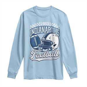 Vintage Indy Sport Fans IFC Retro 1953 Throwback Long Sleeve Shirt TS02 Light Blue Print Your Wear