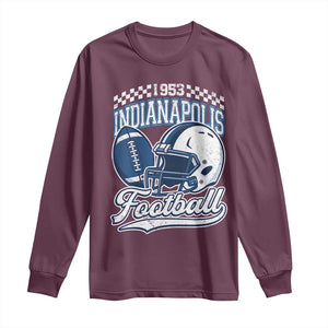 Vintage Indy Sport Fans IFC Retro 1953 Throwback Long Sleeve Shirt TS02 Maroon Print Your Wear