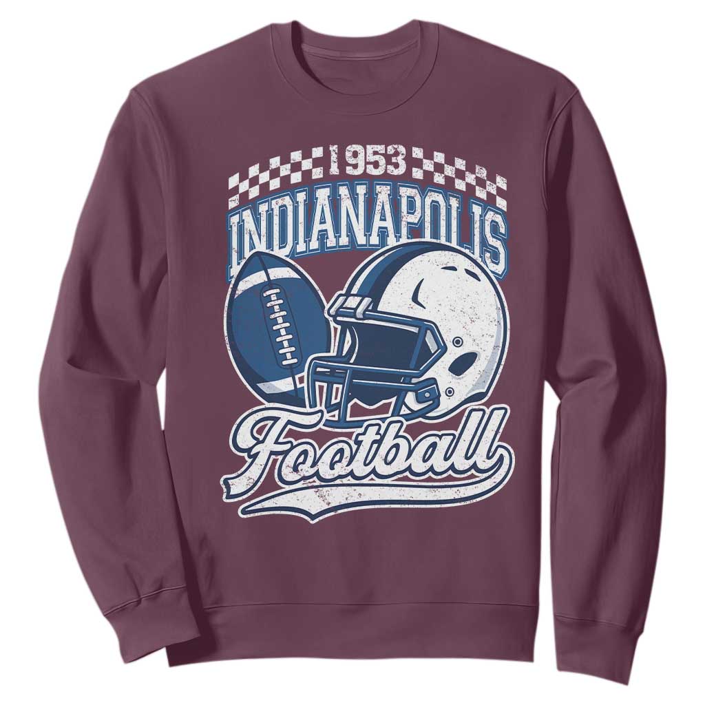 Vintage Indy Sport Fans IFC Retro 1953 Throwback Sweatshirt TS02 Maroon Print Your Wear