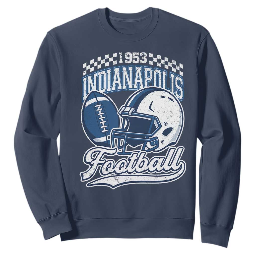 Vintage Indy Sport Fans IFC Retro 1953 Throwback Sweatshirt TS02 Navy Print Your Wear