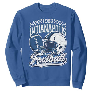 Vintage Indy Sport Fans IFC Retro 1953 Throwback Sweatshirt TS02 Royal Blue Print Your Wear