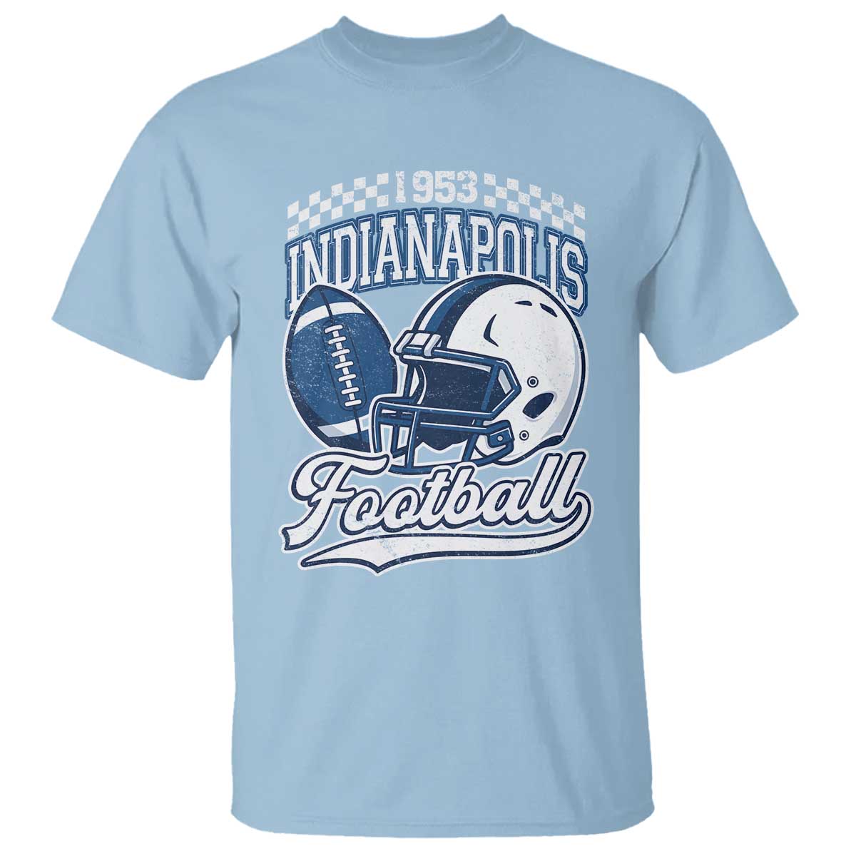 Vintage Indy Sport Fans IFC Retro 1953 Throwback T Shirt TS02 Light Blue Print Your Wear