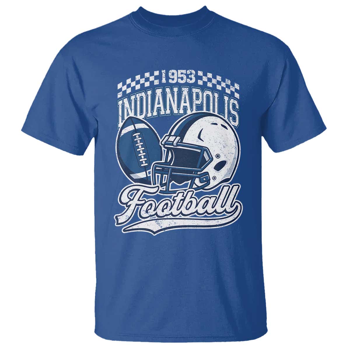 Vintage Indy Sport Fans IFC Retro 1953 Throwback T Shirt TS02 Royal Blue Print Your Wear