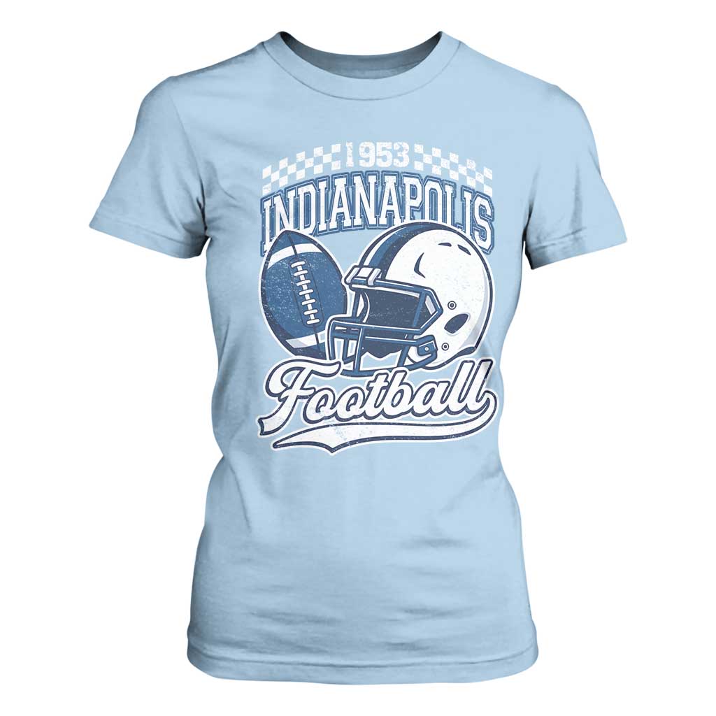 Vintage Indy Sport Fans IFC Retro 1953 Throwback T Shirt For Women TS02 Light Blue Print Your Wear