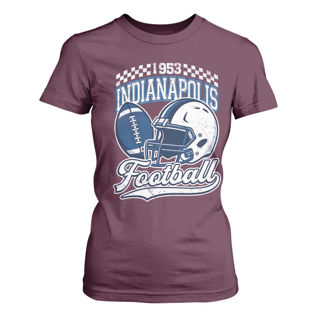 Vintage Indy Sport Fans IFC Retro 1953 Throwback T Shirt For Women TS02 Maroon Print Your Wear