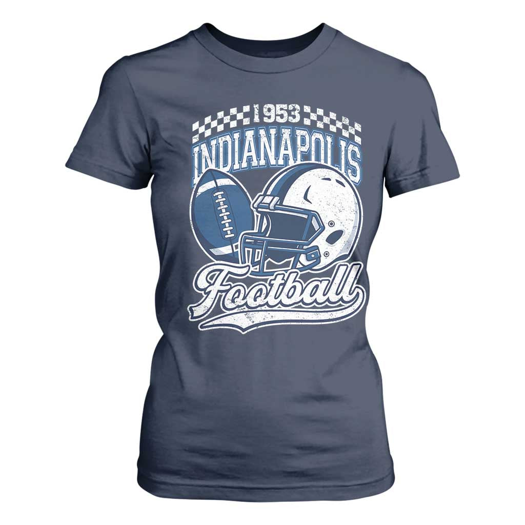 Vintage Indy Sport Fans IFC Retro 1953 Throwback T Shirt For Women TS02 Navy Print Your Wear