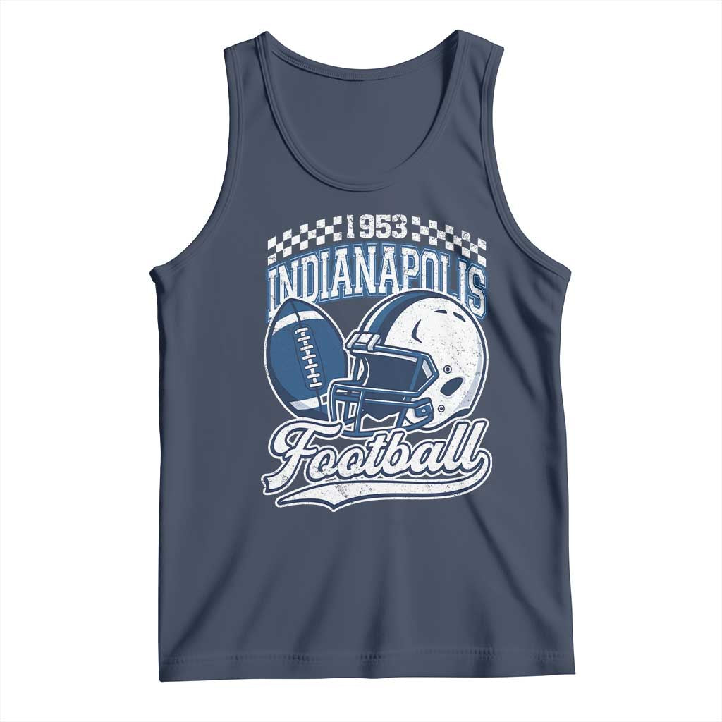Vintage Indy Sport Fans IFC Retro 1953 Throwback Tank Top TS02 Navy Print Your Wear