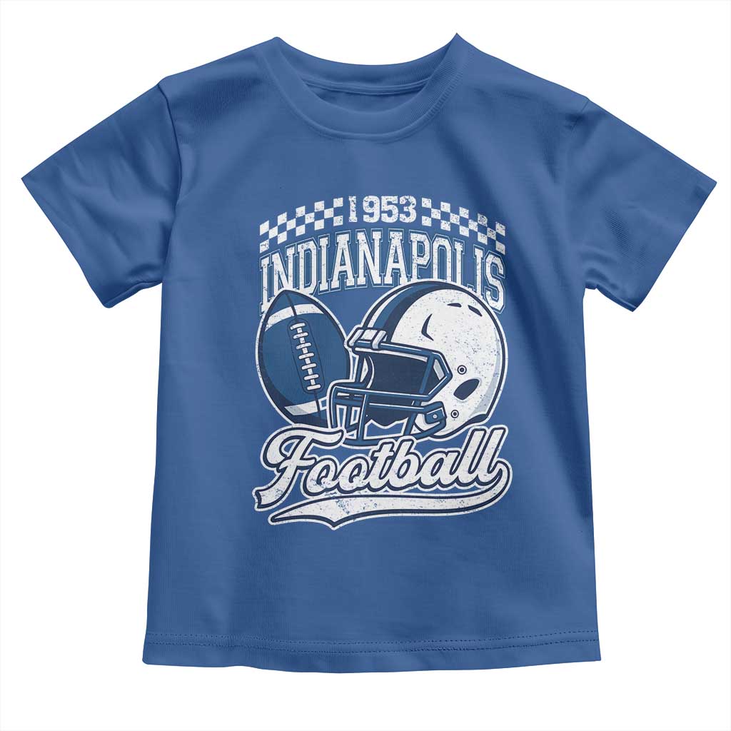 Vintage Indy Sport Fans IFC Retro 1953 Throwback Toddler T Shirt TS02 Royal Blue Print Your Wear