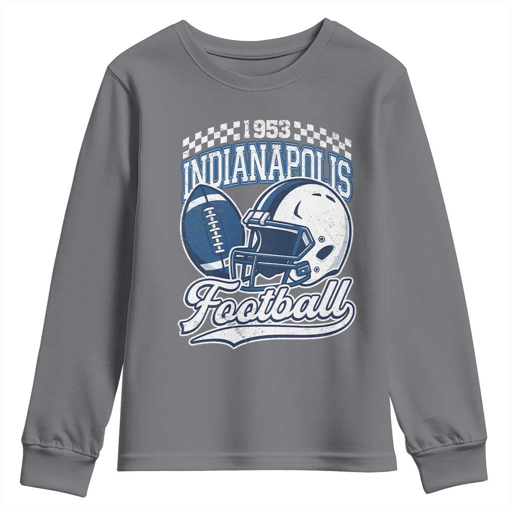 Vintage Indy Sport Fans IFC Retro 1953 Throwback Youth Sweatshirt TS02 Charcoal Print Your Wear
