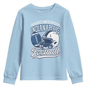Vintage Indy Sport Fans IFC Retro 1953 Throwback Youth Sweatshirt TS02 Light Blue Print Your Wear