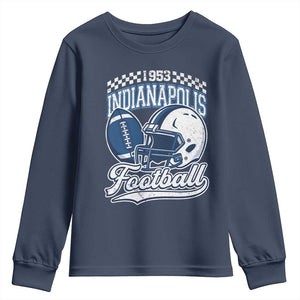 Vintage Indy Sport Fans IFC Retro 1953 Throwback Youth Sweatshirt TS02 Navy Print Your Wear