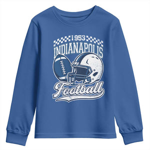 Vintage Indy Sport Fans IFC Retro 1953 Throwback Youth Sweatshirt TS02 Royal Blue Print Your Wear