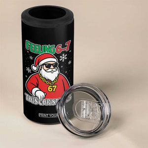 Feeling 67 This Christmas 4 in 1 Can Cooler Tumbler Funny Cool Santa Six Seven Meme Holiday TS02 Print Your Wear