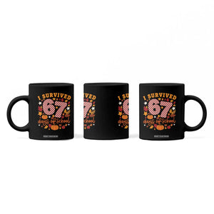 I Survived 67 Days of School Coffee Mug Autumn Fall Leaves Back To School TS02 Print Your Wear
