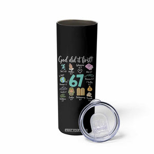 God Did It First 6 7 Skinny Tumbler Funny Christian Bible Verse Meme 67 References TS02 Print Your Wear