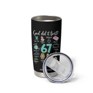 God Did It First 6 7 Tumbler Cup Funny Christian Bible Verse Meme 67 References TS02 Print Your Wear