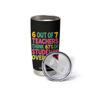 6 Out of 7 Teachers Think 67 Percent of Students Overuse 67 Tumbler Cup Funny Viral Meme Educators TS02 Print Your Wear