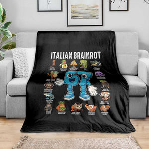 Italian Brainrot 67 Meme Throw Blanket Funny Six Seven Absurdist Viral Chaoscore Internet Humor Addicts TS02 Print Your Wear