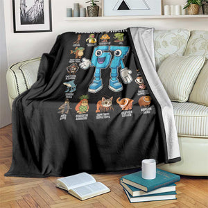 Italian Brainrot 67 Meme Throw Blanket Funny Six Seven Absurdist Viral Chaoscore Internet Humor Addicts TS02 Print Your Wear