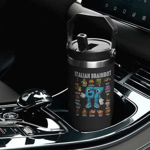 Italian Brainrot 67 Meme Flip Straw Tumbler Funny Six Seven Absurdist Viral Chaoscore Internet Humor Addicts TS02 Print Your Wear