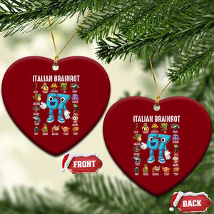 Italian Brainrot 67 Meme Ceramic Ornament Funny Six Seven Absurdist Viral Chaoscore Internet Humor Addicts TS02 Print Your Wear