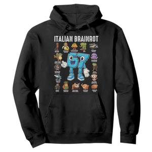 Italian Brainrot 67 Meme Hoodie Funny Six Seven Absurdist Viral Chaoscore Internet Humor Addicts TS02 Black Print Your Wear