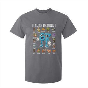 Italian Brainrot 67 Meme T Shirt For Kid Funny Six Seven Absurdist Viral Chaoscore Internet Humor Addicts TS02 Charcoal Print Your Wear