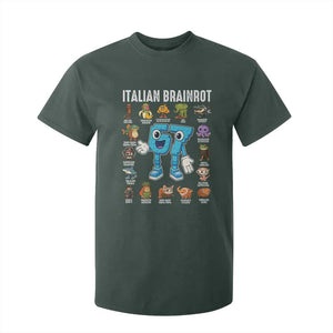 Italian Brainrot 67 Meme T Shirt For Kid Funny Six Seven Absurdist Viral Chaoscore Internet Humor Addicts TS02 Dark Forest Green Print Your Wear