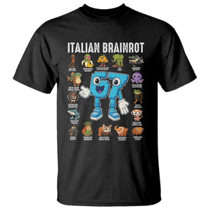 Italian Brainrot 67 Meme T Shirt Funny Six Seven Absurdist Viral Chaoscore Internet Humor Addicts TS02 Black Print Your Wear