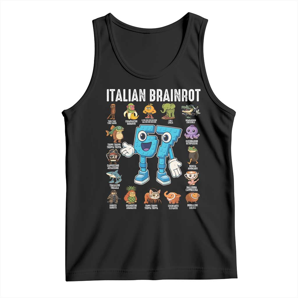 Gingerbread Classroom 67 Meme Tank Top Funny Christmas Teacher My Students To Stop Saying Six Seven TS02 Black Print Your Wear