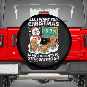 Gingerbread Classroom 67 Meme Spare Tire Cover Funny Christmas Teacher My Students To Stop Saying Six Seven TS02 Black Print Your Wear