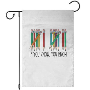 Funny 6 7 Pencil Humor Garden Flag If You Know You Know Six Seven Joke TS02 White Print Your Wear