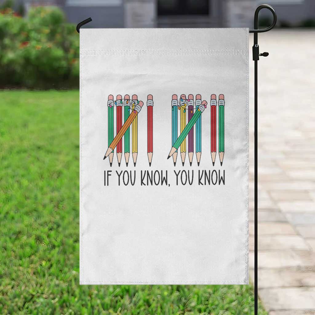 Funny 6 7 Pencil Humor Garden Flag If You Know You Know Six Seven Joke TS02 Print Your Wear