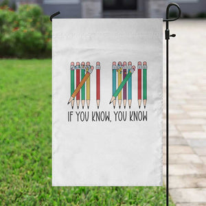 Funny 6 7 Pencil Humor Garden Flag If You Know You Know Six Seven Joke TS02 Print Your Wear